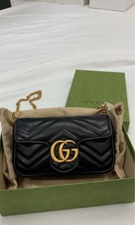 Gucci supermini marmont |476433-DSVRT-1000|正版正貨 ｜可即日交收