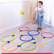 Juggling Hoops Set of 10 juggling hoops Jumping hoops Games sports toys for children plastic throwin