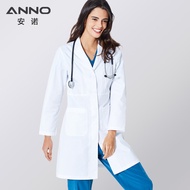Dr. ANNO White Coat - Lab Workwear | Wrinkle-Resistant & Washable Comfort