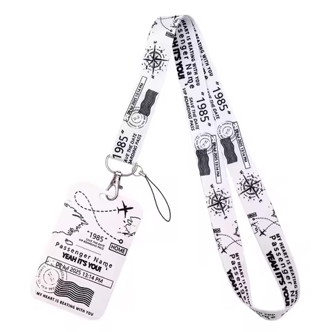 Airline Route Pilot Lanyard For Keys ID Credit Card Cover Men Badge Holder Phone Charm Key Lanyard K