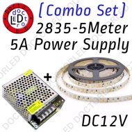 AC to DC Switching Power Supply 12V 5A 60W DC 12V LED Strip Light 2835 5Meter LED Light Strip
