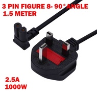 FIGURE 8 POWER LEAD C7 3 PIN MAINS CABLE PLUG AC CORD P2 POWER CABLE For Astro Canon Printer TV Adap