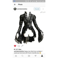 Gothic women's blouse MF732 size xs-7xl