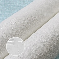 Self Adhesive 3D Panel Linen Wallpaper Foam Soundproof Waterproof 3D Diatom mud Wall Sticker New Bed