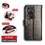 Classic Leather For Huawei Nova Y72 Y72s Enjoy 70 70s MGA-LX3 GFY-LX1 Wallet Vintage Folio Case Flip
