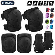 6PCS Kids Knee Pad Elbow Pad Wrist Guard Gear for 3-7 Year Old Child Roller Skates,Inline Skatings,Cycling,Skateboard