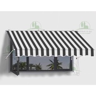 Simple window Awning retractable household economic European style decorative awning balcony folding