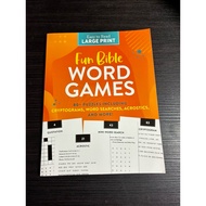 FUN BIBLE WORD GAMES 80+ PUZZLES INCLUDING CRYPTOGRAMS, WORD SEARCHES, ACROSTICS (PAPERBACK)