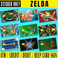 ZELDA - (SKIN CARD STICKER) ATM/CREDIT/DEBIT/BEEP (SKIN CARD STIC