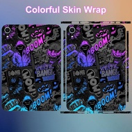 Neon Comic Graffiti Skin For iPad 9th 10th 11th Gen 10.2/10.9/11 Inch Anonymous Hoodie Street Back S