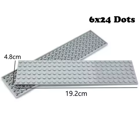 DIY Building Blocks Tech Parts 6x24 Dots Thin Bricks Assemble Particles Educational Creative Size Co