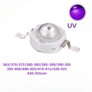 10pcs 3W High Power LED Chip Beam UV 365nm 370nm 381nm 390nm 400nm 410nm 420nm 420nm