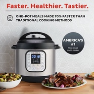 jianshizhi Instant Pot Duo 6-Quart 7-in-1 Electric Pressure Cooker with Easy-Release Steam Switch , Slow Cooker, Rice Cooker, Steel