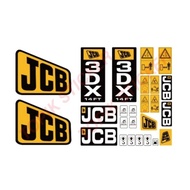 JCB 3DX Backhoe Loader Sticker, Heavy Equipment Sticker