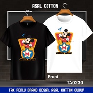 100% Premium Cotton Baju T Shirt Lelaki Oversize Plus Size Style Viral TA0230-Mickey Mouse Whistling