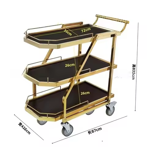 Three-story Wine Truck, Food Delivery Cart, Bar KTV Tea Cart, Mobile Hotel Trolley, Chess and Card D