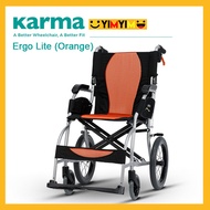 Karma รุ่น Ergo Lite รถเข็น รถเข็นผู้ป่วย อลูมิเนียม วีลแชร์ขนาดเล็ก น้ำหนักเบา Lightweight Aluminum