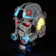 Mililier LED Light Kit for Lego at-at Driver Helmet 75429 Set, Compatible with Lego 75429 Building B