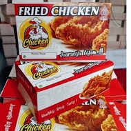 FRIED CHICKEN BOX (100 PCS) PAPER LUNCH BOX KFC IVORY FRIED CHICKEN RICE BOX KFC FOOD BOX bandar 100