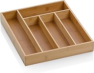 Kela Kalma 12011 Cutlery Case, Wood, Size: 11.8 x 13.4 x 2.0 inches (30 x 34 x 5 cm), Cutlery Box, S