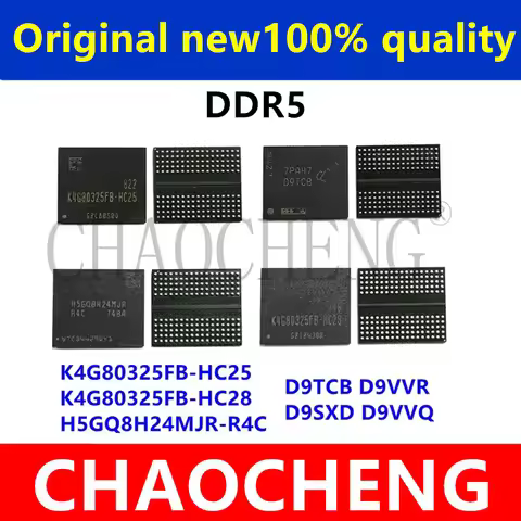 (1piece)100% test DDR5 8G K4G80325FB-HC03 K4G80325FB-HC25 K4G80325FB-HC28 H5GQ8H24MJR-R0C H5GQ8H24MJ