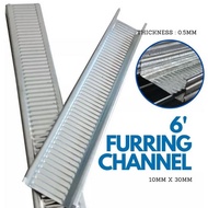 6’ (6Kaki) Furring Channel / c channel (Ceiling)/ Besi Siling Gantung / Besi Ceiling Gantung / Besi Gantung / Besi Kecil