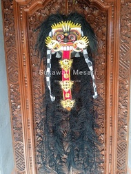 BEST SELLER / Tapel Topeng Rangda Mebok Leak Bali Bali Lengkap Dengan Bulu Rambut Dan Lidah Murah ||
