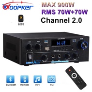 Woopker Digital Amplifier Ak55 Audio Bass Audio Power Bluetooth Home Amplifier Hifi Fm Auto Music Su