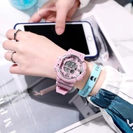 New Watch นาฬิกาข้อมืออิเล็กทรอนิกส์ นาฬิกาแฟชั่น สำหรับผู้ชายและผู้ นาฬิกาข้อมืออิเล็กทรอนิกส์ LED ทรงสี่เหลี่ยม
