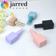 JARRED Nail Polish Bottles, 10ML 15ML Packing Nail Gel Bottles, Colorful With Brush Beauty Empty Nai