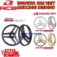 RCB RIM WAVE110 SPORTRIM 1SET MBX366 DESIGN 3BATANG 3L 3KAKI RIM WAVE 110