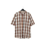 Back to Green-品牌襯衫 carhartt 黑橘 格紋 d-03 vintage shirt