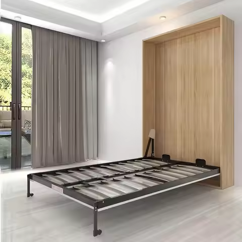 Multipurpose Space Saving Murphy Bed Frame Revolving Silence Vertical Murphy Bed Folding Swivel Rota
