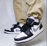 Air Jordan 1 Low -  Shodow 黑白色 灰 black white grey 553558-040