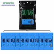 ZHUANPH 10PCS Electric Guitar String, Silver Carbon Steel Single String Replacement, Premium RX-2 Mo
