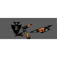 TRANSPARENT STRIPING MIO SOUL CARBON ARAI RX7 PEDROSA MOTIF