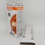 欧司朗 OSRAM 64136 12V H21W U ORIGINAL BAY9s斜角汽车原厂灯泡