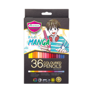 สีไม้มาสเตอร์อาร์ต Master Art 24 สี / 36 สี / 50 สี รุ่น มังงะ Manga สีไม้มังงะ ฟรี! กบเหลาดินสอในกล่อง (Master Series Color Pencils) สีไม้มังงะ สีไม้ 24 สี