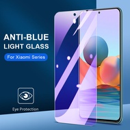Matte Tempered Glass for Xiaomi 13 12T Mi 11 12  Lite 5G NE 11T 9T Redmi A1 10C 10A 9 9A 9C 8 7 Redmi Note 12 Pro Plus + 11S 11 10 10S 7 8 9 9s Poco F5 X5 M5s C40 F4 GT X4 F2 Pro X3 NFC M3 Anti Blue Purple Light Screen Protector
