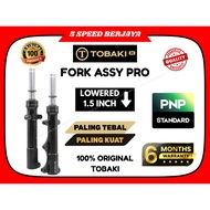 TOBAKI-X FORK PRO LOWERED 1.5 | LC135 4S V8 Fi TAMBAH TEBAL LC135 5S Y15ZR Y16ZR Y16ZR(ABS) NVX155