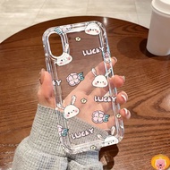 Cute Bunny เคสโทรศัพท์มือถือ เคส iPhone 14 Pro Max เคสซิลิโคนใส For iPhone เคสไอโฟน11 / 12 / 12 pro / 13 / 13 pro max / 7Plus / 8 Plus / XS / X / XS Max / SE 2020 / 6 Plus น่ารัก เคสกา