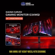 [MY Set] Xiaomi Curved Gaming Monitor G34WQI 34" - 34 inci WQHD Resolusi 1ms Masa Tindak Balas 100% 