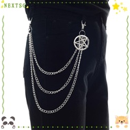 NEXTSG Pentagram Chain Rock Emo Accessories Harajuku HipHop Link Coil