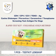 Cassiel Pet Test Kit CDV / CPV / CCV / Toxo Ag - Complete Test Equipment for Parvo Virus / Distemper