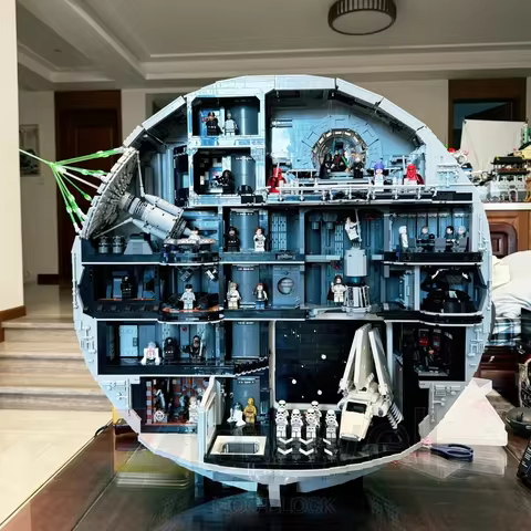 Model Building Blocks Space Wars Death Star 75419 Ultimate Collector Series 9023Pcs 38 Minifigures D