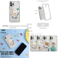 🇰🇷 KOREA 9c9c SPACE BEAR BUMPER JELLY HARD CASE 韓國 9C9C 宇宙熊仔 全包款式 防摔透明手機保護套（適用多款型號  ）iPhone14 iPhone