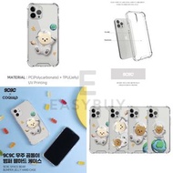 🇰🇷 KOREA 9c9c SPACE BEAR BUMPER JELLY HARD CASE 韓國 9C9C 宇宙熊仔 全包款式 防摔透明手機保護套（適用多款型號  ）iPhone14 iPhone 14 系列 iPhone13 iPhone12 iPhone11 iPhoneX iPhone8 iPhone7  iPhoneXR iPhone SE2  iPhoneSE3 同時 適用於 三星 Samsung S22 A51 A52 A32 A系列 M33 M53 最新款式 韓國空運到港