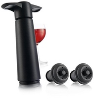 Vacu Vin 981460 Wine Saver Vacuum Wine Pump with 2 Stoppers