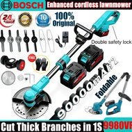 Bosch Lawn mower 9980VF Battery Multifunction Mesin Rumput Cordless fold Pemotong rumput grass cutte