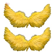 fulaide- Lightweight Angel Wings Angel Wings Costume 2pcs Angel Feather Wings for Women Girls White 